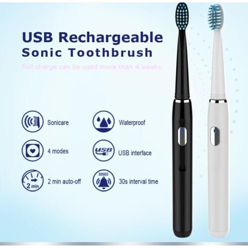 Electric Toothbrush Rechargeable for Adult with Timer Care Your Teeth Like Dentist USB Charging Teeth Whitening with 4 Modes 551