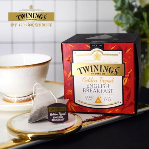 Free shipping British CHUANNING black tea big leaf platinum gold milligram British breakfast 15 bags of tea