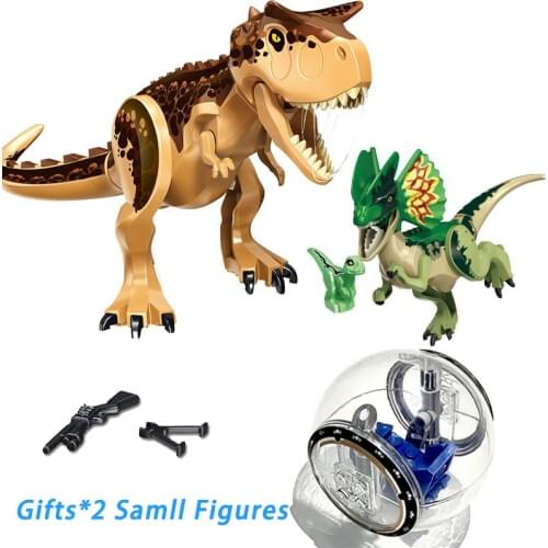 Jurassic World Park Dinosaur Indominus Rex Velociraptor Triceratops Animals Sets Building Blocks Action Figures Toys for Kids