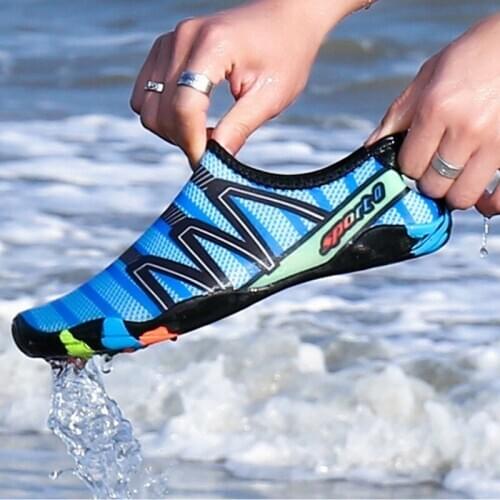 Men Women Upstream Aqua Shoes Quick Dry Swimming Beach Sneakers Unisex Diving Footwear Light Slip-on Wading Water Shoes
