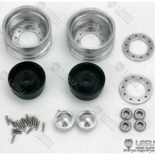 LESU Metal Front Hub Bearing Brake for 1/14 RC DIY VOL FH12 FH16 Tractor Truck TH15162 Wide Type