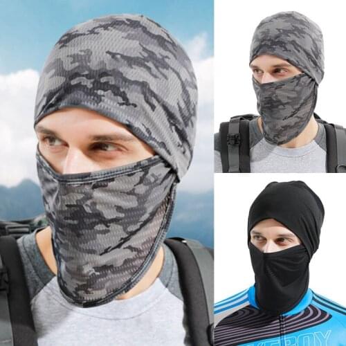 Summer Men Full Face Cap Thin Sun UV Protection Breathable Military Helmet Liner Hats Beanies Snowboard Ski Mask Hat Male Women