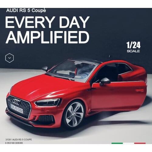 1:24 Scale Simulator Model Car Audi RS5 Toy Vehicle Metal Alloy Toy Car For Boy Children Gift Collection