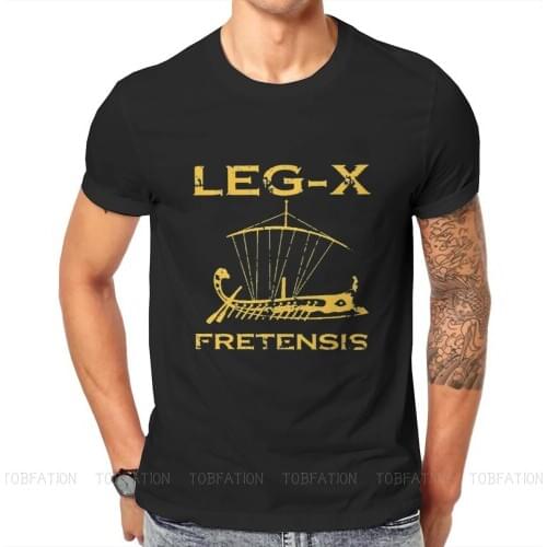 Legio Leg-X Fretensis Fashion TShirts Roman Mythology Janus Vesta Archaic Triad Saturn Male Graphic Tops T Shirt Round Neck