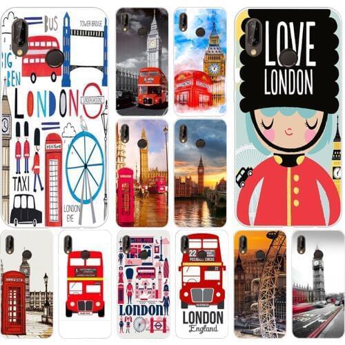 119H London big ben Bus Soft Silicone Tpu Cover Case for huawei Nova 3 3i p smart
