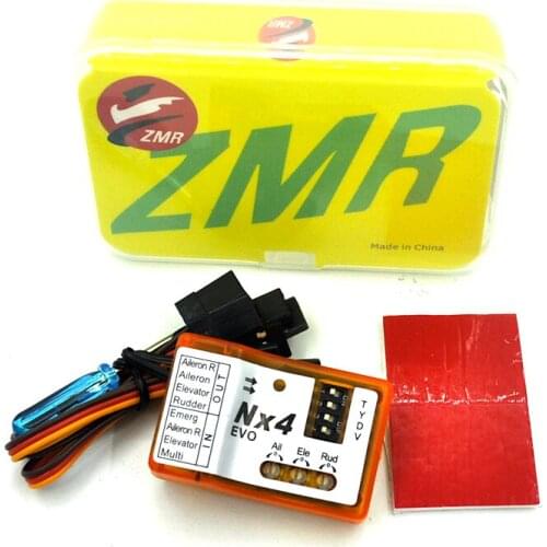 New ZMR NX4 EVO flight control six-axis gyro 3D locked with one-button rescue for KT Duct Turbojet fixed wing aircraft