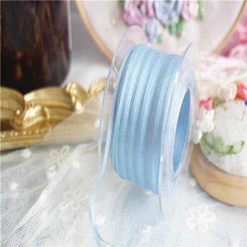 New color 2mm Solid colors of 100% pure silk embroidery ribbon thin taffeta high quality silk ribbon Anya Ribbon Handcraft