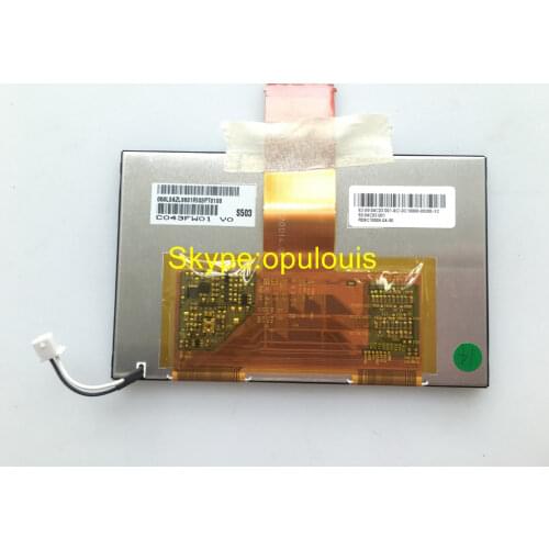 Original new 4.3inch TFT LCD Display C043FW01 V0 screen panel for car GPS navigation audio LCD monitors