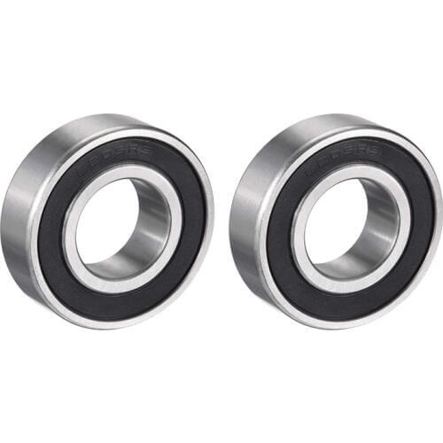 6205RS 6205ZZ Deep Groove Ball Bearing Double Sealed 25mm x 52mm x 15mm Bearing Steel Bearings (Pack of 2)