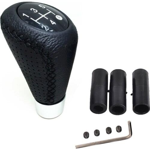 Hsanzeo 5 speed Gear knob Car Manual Leather Gear Shift Knob Stick Manual Transmission Lever