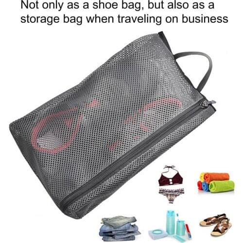 High Quality Storage Organizer Reusable Vent Hole Lightweight Travel Shoe Bags Storage Breathable Organizer