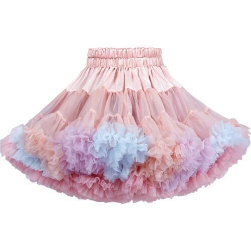 Baby Girls Tutu Skirt Ballerina Pettiskirt Fluffy Children Ballet Skirts For Party Dance Princess Girl Tulle clothes
