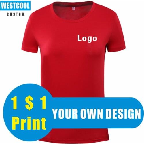 7 Colors Custom T Shirt Logo Female Add Your Own Design Print Women High Quality T-Shirt Embroidery WESTCOOL