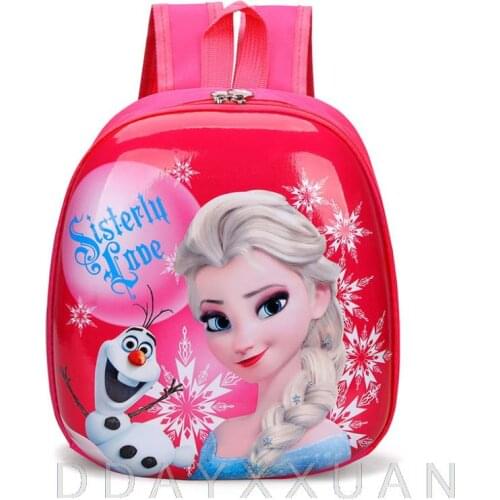 Disney cartoon minnie mouse hard shell childrens school bag kindergarten baby cute backpack trendy boy girl eggshell bag
