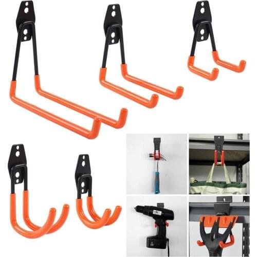 1×hook Wall Mount Garage Bike Hanger Hook Heavy Duty Metal Hooks Garden Organizer 2021 High Quality