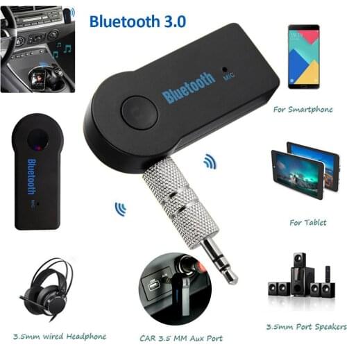 3.5mm AUX Wireless Bluetooth 3.0 Hands-free Call Adapter Car Audio Stereo Music Receiver For Auto Tablet Computer Mobile Phone