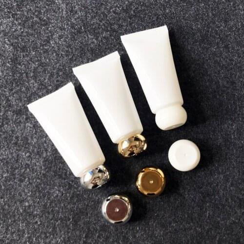 300pcs/lot 40g empty white plastic soft tube for cosmetics packaging,40ml sample container bottles ,cream cosmetic container