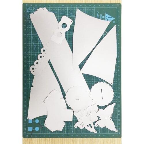 Nicoles 3D Umbrella Lid Frame Metal Cutting Dies Stencils For DIY Scrapbooking Decoration Embossing Supplier Handcraft Die Cut