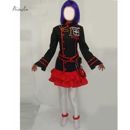 Ainclu Customize for adults Free Shipping D.Gray man Lenalee Lee Halloween Cosplay Costume Men and Adult Costume For Christmas