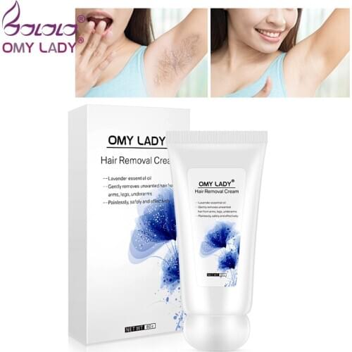 OMY LADY Lavender Depilatory Cream Painless Effective Hair Removal Cream for Men&Women Whitening Hand Leg Armpit HairLoss