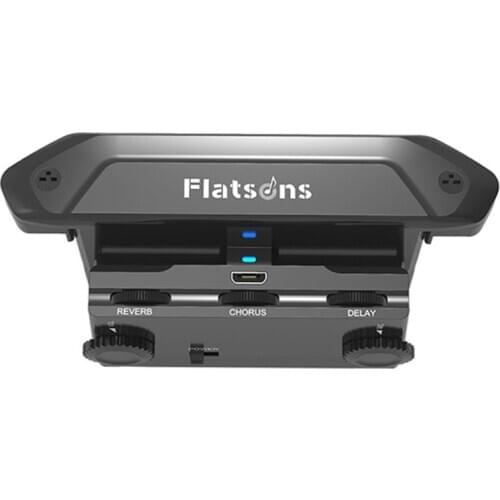 Flatsons FR2 Resonance Pickup Guitar Delay Reverb Chorus Multi Effect Controls Mic Pickups for Acoustic Guitar Parts Accessories