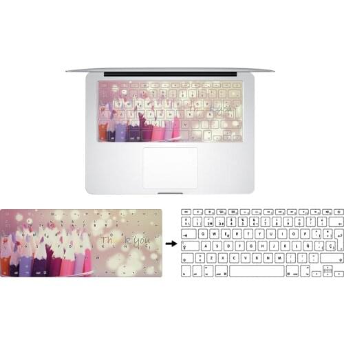 HRH 3D Design Spanish TPU Keyboard Cover Keypad Skin Protector For Macbook Air Pro Retina 13 15 17 EU/UK Layout Drop-ship