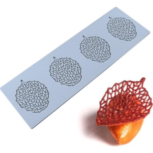 Lace Cake Stencil Leaves Shaped Fondant Cake Decoration Accessories Chocolate Silicone Baking Mold Food Decoration Tools