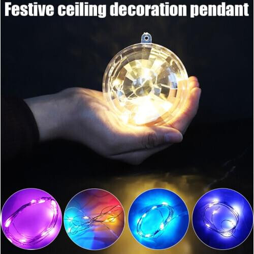 Hot Sale Colorful Mirror Ball Party Christmas Ornament Decoration Light Ball for Christmas Home NOV99