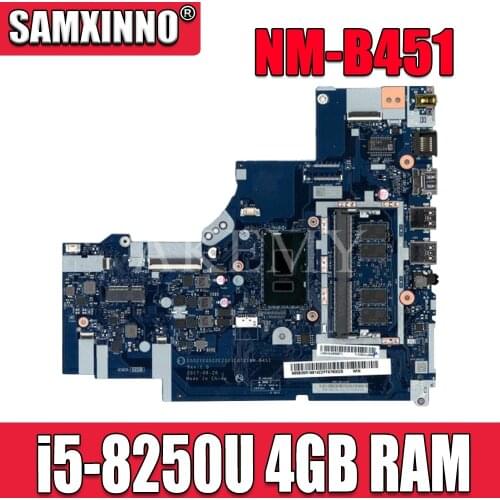 For Lenovo Ideapad 320-15IKB Laptop Motherboard With I5-8250U CPU 4GB RAM DDR4 5B20Q13067 NM-B451 100% Tested Fast Ship
