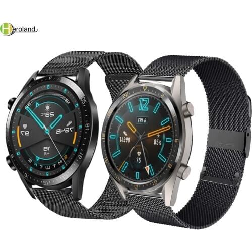 Stainless Steel Milanese Wrist band Bracelet For Huawei Watch GT 2 46mm 42mm watchband 20mm 22mm watchstrap For Huawei gt 46mm