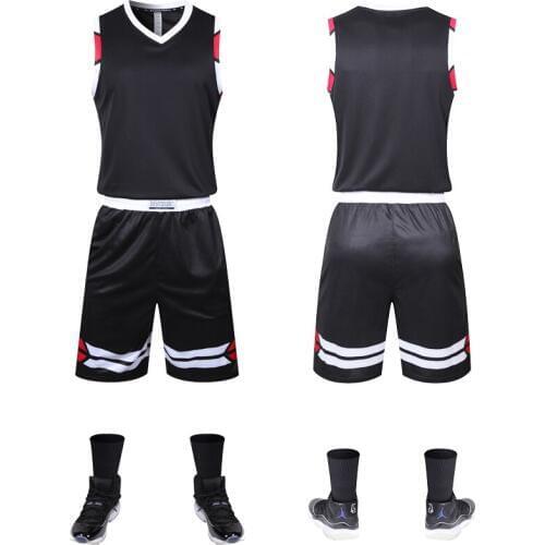 Men Basketball Jerseys Set Blank Men Basketball Jersey Uniforms Clothing College Team Sports Throwback Training Suits Customized