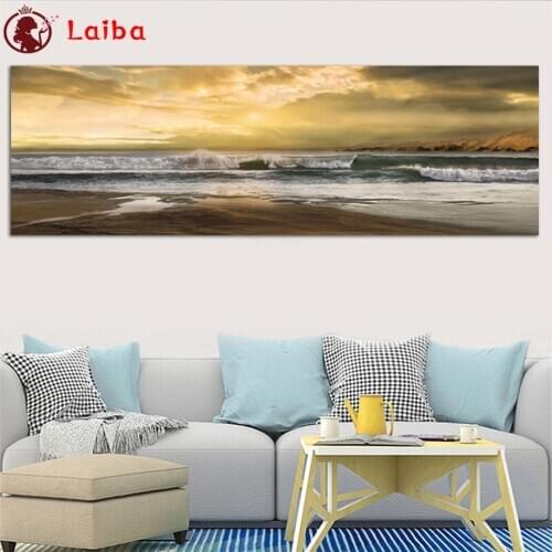 Diy Diamond Painting Large size seascape painting diamond mosaic full square drill diamond embroidery cross stitch home decor