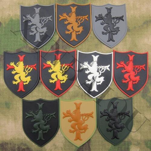 PVC Patch DEVGRU Seal Team Cross Gold Lion Military Tactical Morale HOOK ON