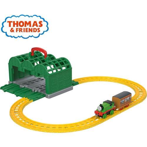 2019 New Arrival Thomas & Friends Train Track Toy Percy Station Railway Building With Car GFC51 Alloy Train Toy For Boys Gift