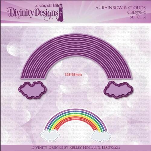 New A2 Rainbow and Clouds Metal cutting dies cut die mold card Scrapbook paper craft knife mould blade punch stencils