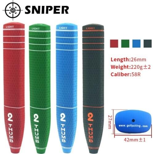 New Golf grips 2 Thumb Golf putter grips 4 colors standard size with 4 colors 1pcs putter clubs grips