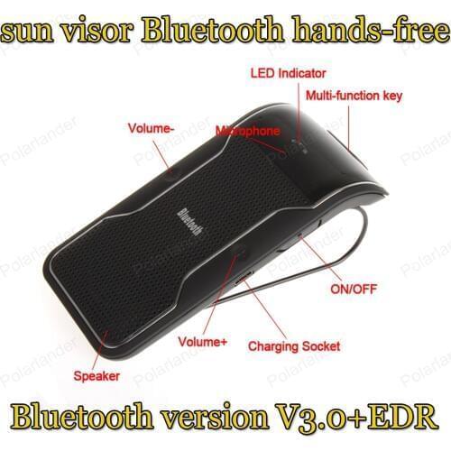 The new Bluetooth V3.0 + EDR mini car-styling Bluetooth hands-free car dragging sun visor Bluetooth hands-free intercom system