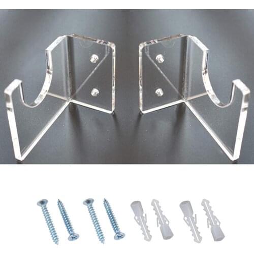 New Style 3 Sets Showing Stands Wear-resistant Wall-mounted 4mm Acrylic Eco-friendly Fishing Rod Holders Racks for Lumber Room