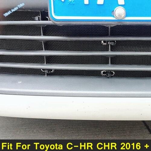 Front Grille Insert Net Anti-insect Dust Garbage Proof Inner Cover Net Fit For Toyota C-HR CHR 2016 - 2020 4PCS Exterior Refit