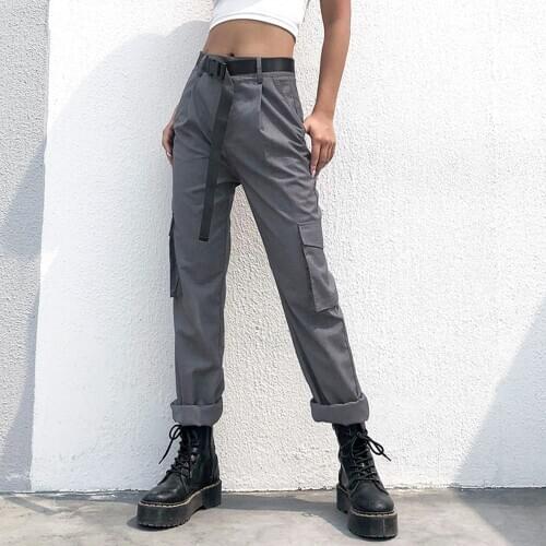 Streetwear Ins Style European And American Fashion Slim Tall Trousers For Women Leggings With Pocket Straight Suit Female Pants