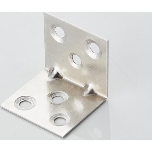 Thickening Stainless Steel Corner Brackets Right Angle Fixed Angle Iron Table Chair Furniture Hardware Fittings