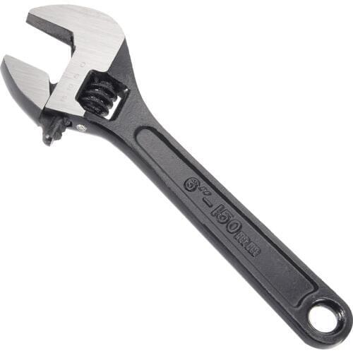 Uxcell 6-Inch Length 20mm Opening Adjustable Wrench Black Oxide Finish