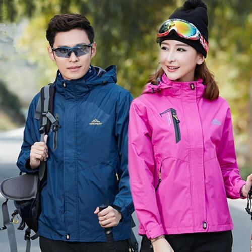Spring and autumn mens single-layer outdoor couple waterproof and breathable mountaineering clothing womens thin windbreaker