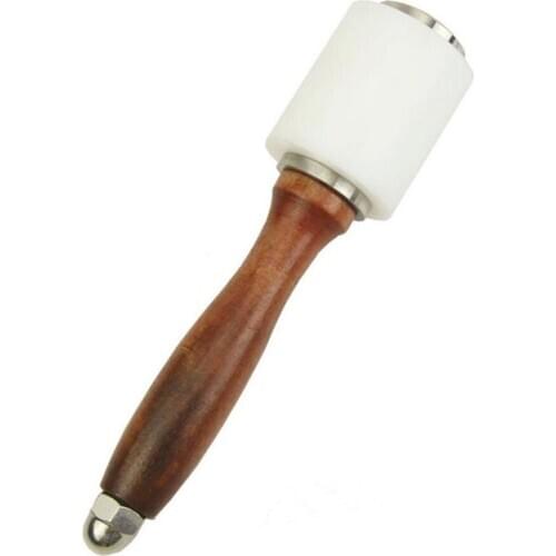 High quality Nylon Hammer Leathercraft Carving Hammer Sew Leather Cowhide Tool Kit with Wooden Handle