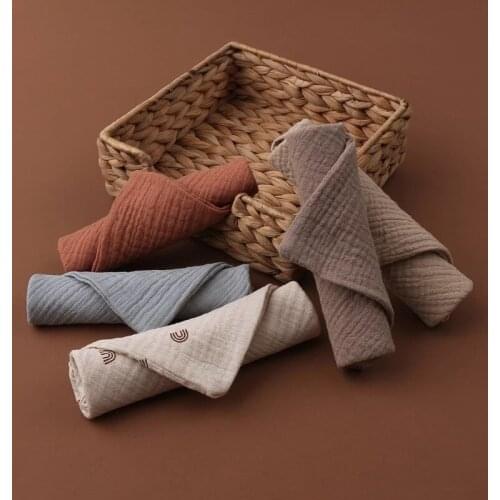 5pcs Baby Saliva Towel Absorbent Baby Burp Cloth Handkerchief Newborn Washcloth Newborn Stuff Hand Towel