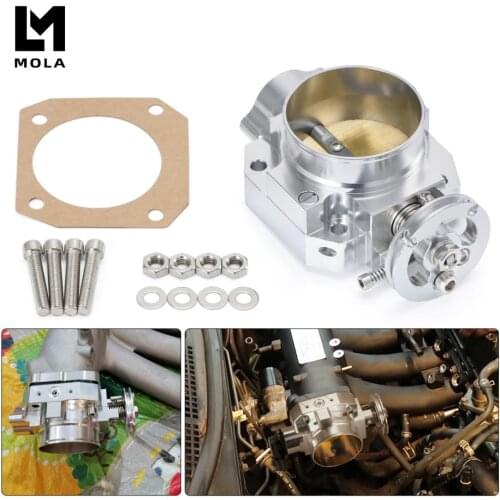 Aluminum Silver Intake Manifold 70mm Throttle Body For Honda B16 B18 D16 F22 B20 D/B/H/F EG EK H22 6952