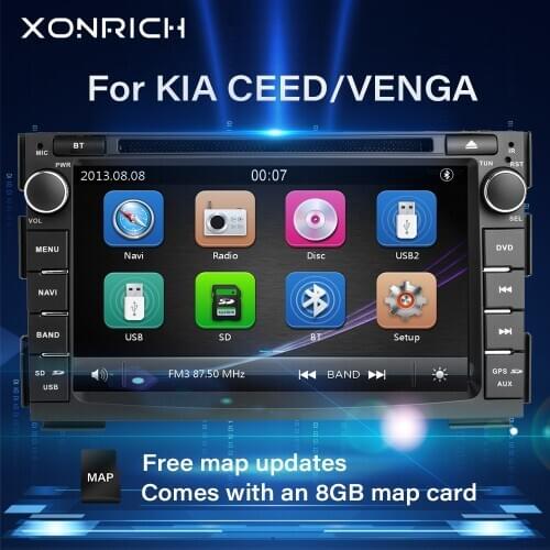 2 din Car Radio Car DVD Player For Kia Ceed 2010 2011 2012 Venga GPS Glonass Multimedia Navigation Audio Stereo Head unit Video