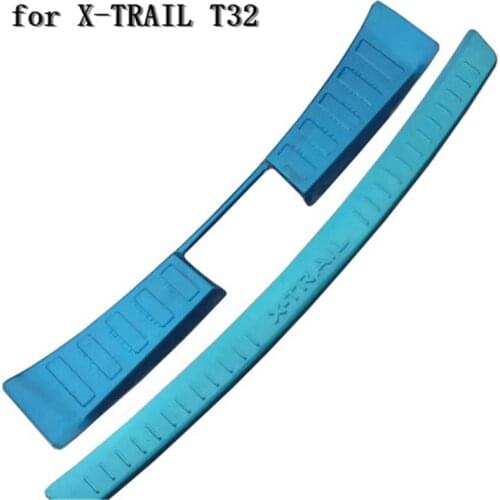 Car accessories Stainless Steel Rear Bumper Protector Sill Trunk Tread Plate Trim for Nissan X-TRAIL T32 2014-2016 Car styling