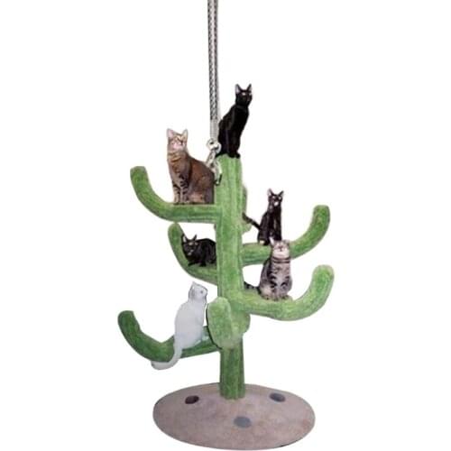 652F Cute Flying Cat Automotive Pendants Car Interior Decorative Accessories for Rearview Mirror Door Hanging Ornaments