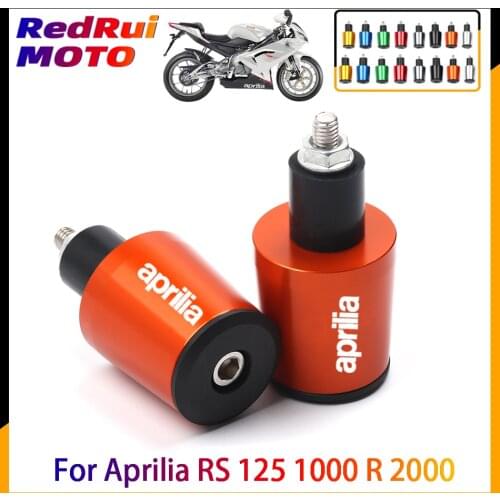 For Aprilia RS 125 1000 R 2000 250 50 RX50 650 750 200 500 RS250 7/8" 22mm Motorcycle Handlebar Grip End Plug Handle Bar End Cap
